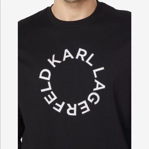 Karl Lagerfeld Paris
French Terry Circle Logo Pullover